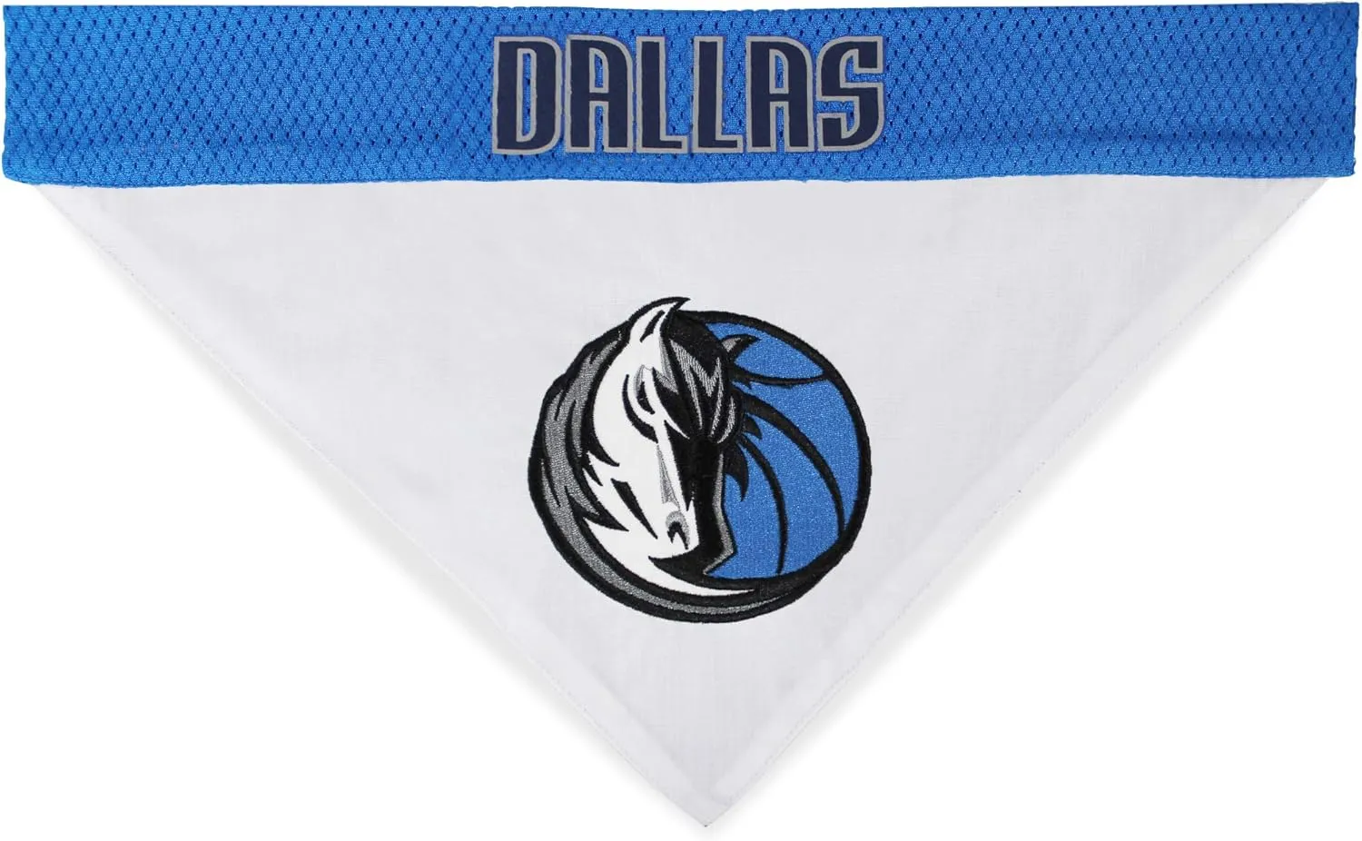 Pets First NBA Dog Bandana - Dallas Mavericks Reversible Pet Bandana. 2 Sided Home & Away Sports Bandana with a PREMIUM Embroidery TEAM Logo, Large/X-Large