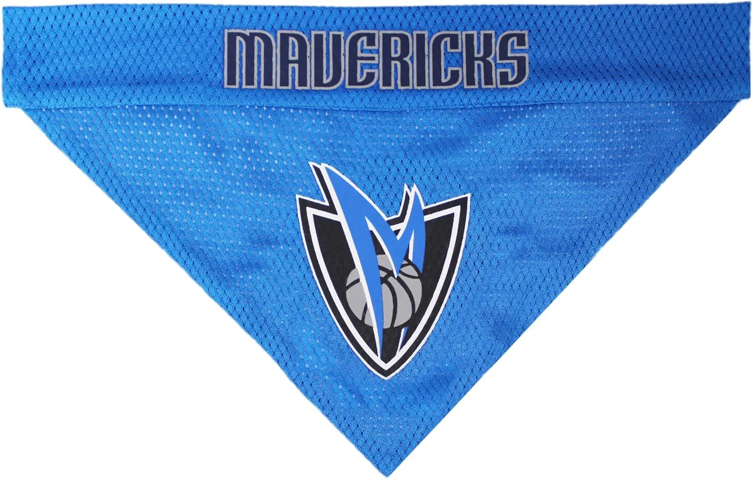 Pets First NBA Dog Bandana - Dallas Mavericks Reversible Pet Bandana. 2 Sided Home & Away Sports Bandana with a PREMIUM Embroidery TEAM Logo, Large/X-Large