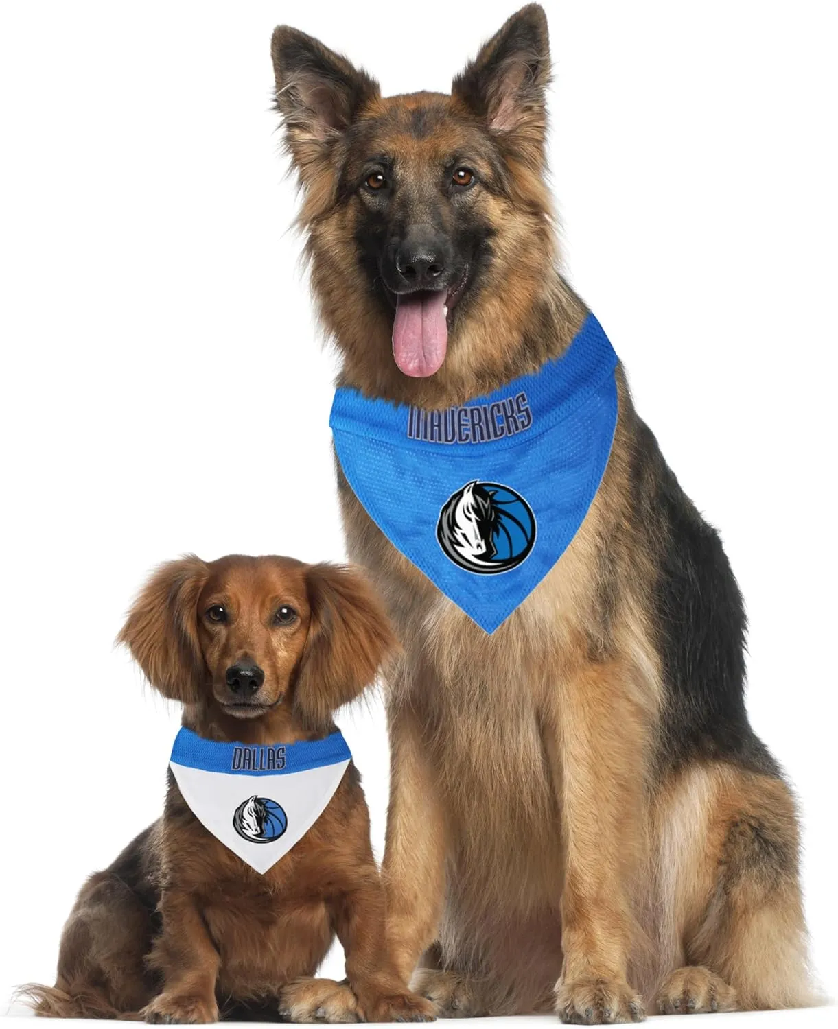 Pets First NBA Dog Bandana - Dallas Mavericks Reversible Pet Bandana. 2 Sided Home & Away Sports Bandana with a PREMIUM Embroidery TEAM Logo, Large/X-Large