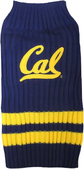 Pets First NCAA California Golden Bears Dog Sweater, Size X-Small. Warm & Cozy Knit Pet Sweater with NCAA Team Logo, Best Puppy Sweater for Large & Small Dogs