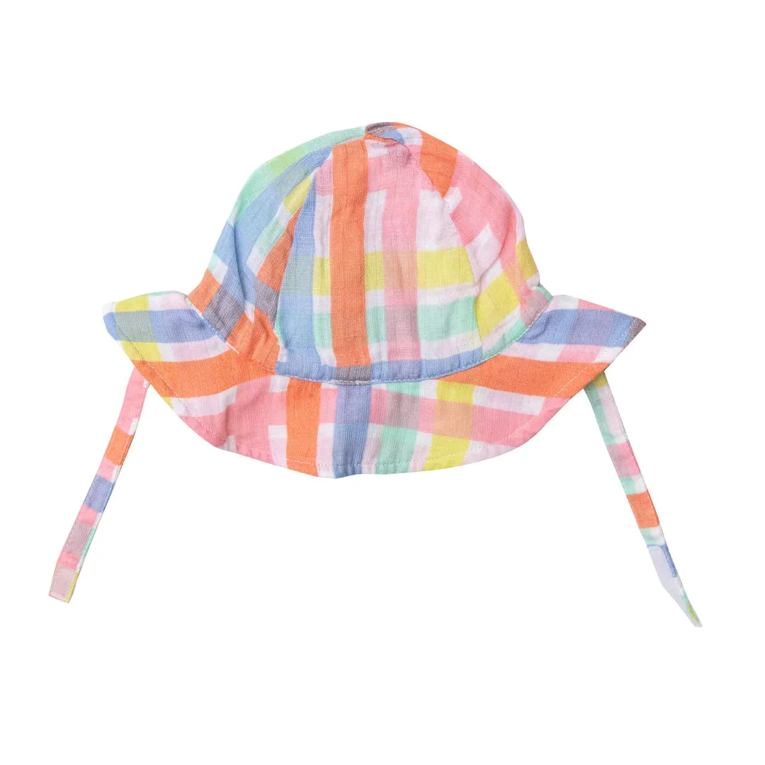 Plaid Sunhat