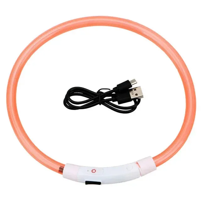 Rechargeable LED Dog Collar - High Visibility & Adjustable