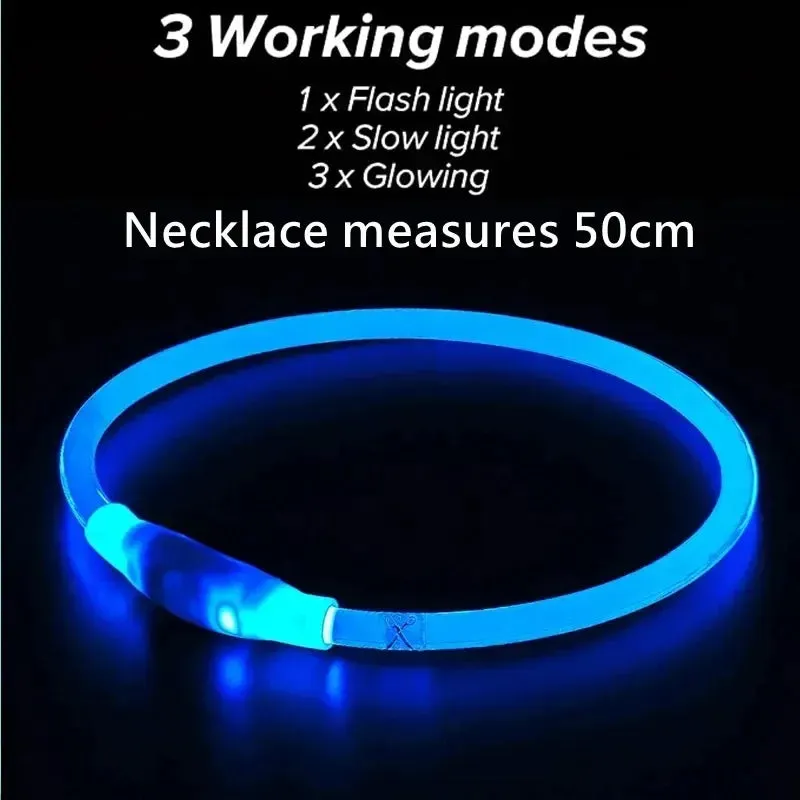 Rechargeable LED Dog Collar - High Visibility & Adjustable