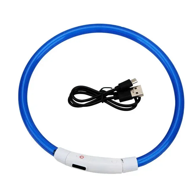 Rechargeable LED Dog Collar - High Visibility & Adjustable