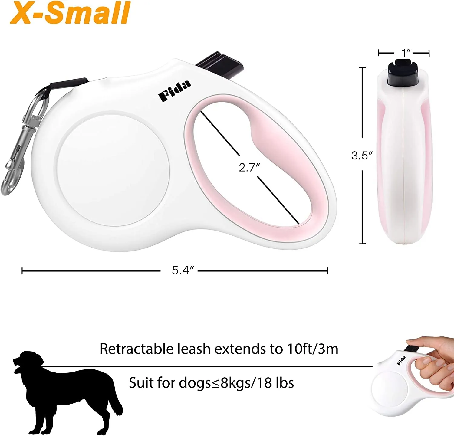 Retractable Leash with Poop Bag Dispenser