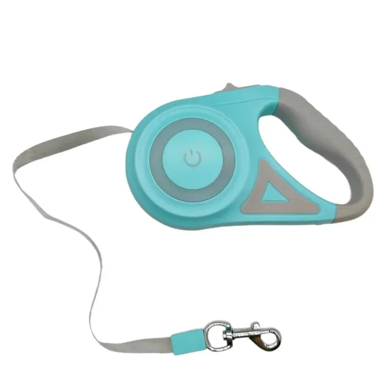 Retractable LED Luminous Dog Leash for Small to Medium Dogs Sizes 3M/5M
