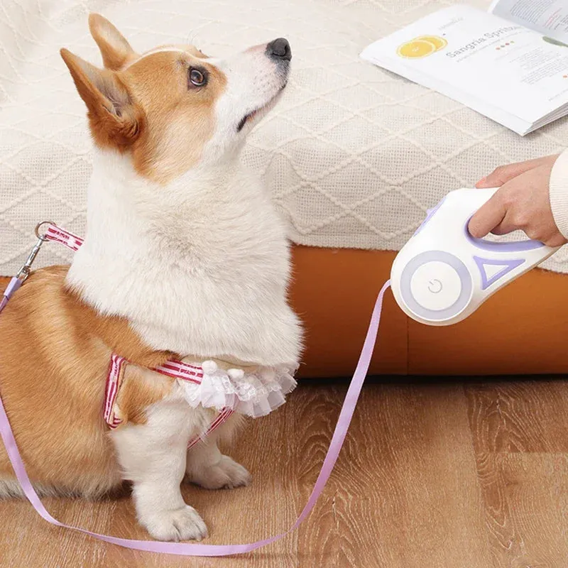 Retractable LED Luminous Dog Leash for Small to Medium Dogs Sizes 3M/5M
