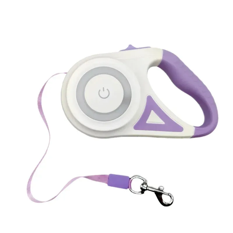 Retractable LED Luminous Dog Leash for Small to Medium Dogs Sizes 3M/5M