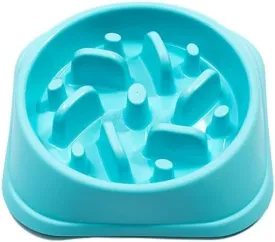 Slow Feeder Dog Bowl - Interactive Feeder - Slow Down Feed Pet Feeding Bowl