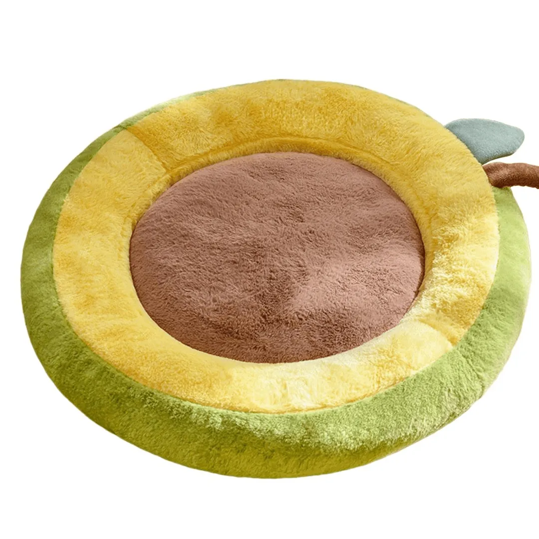 Soft Plush Cat Calming Bed Warm Fluffy Basket Round House