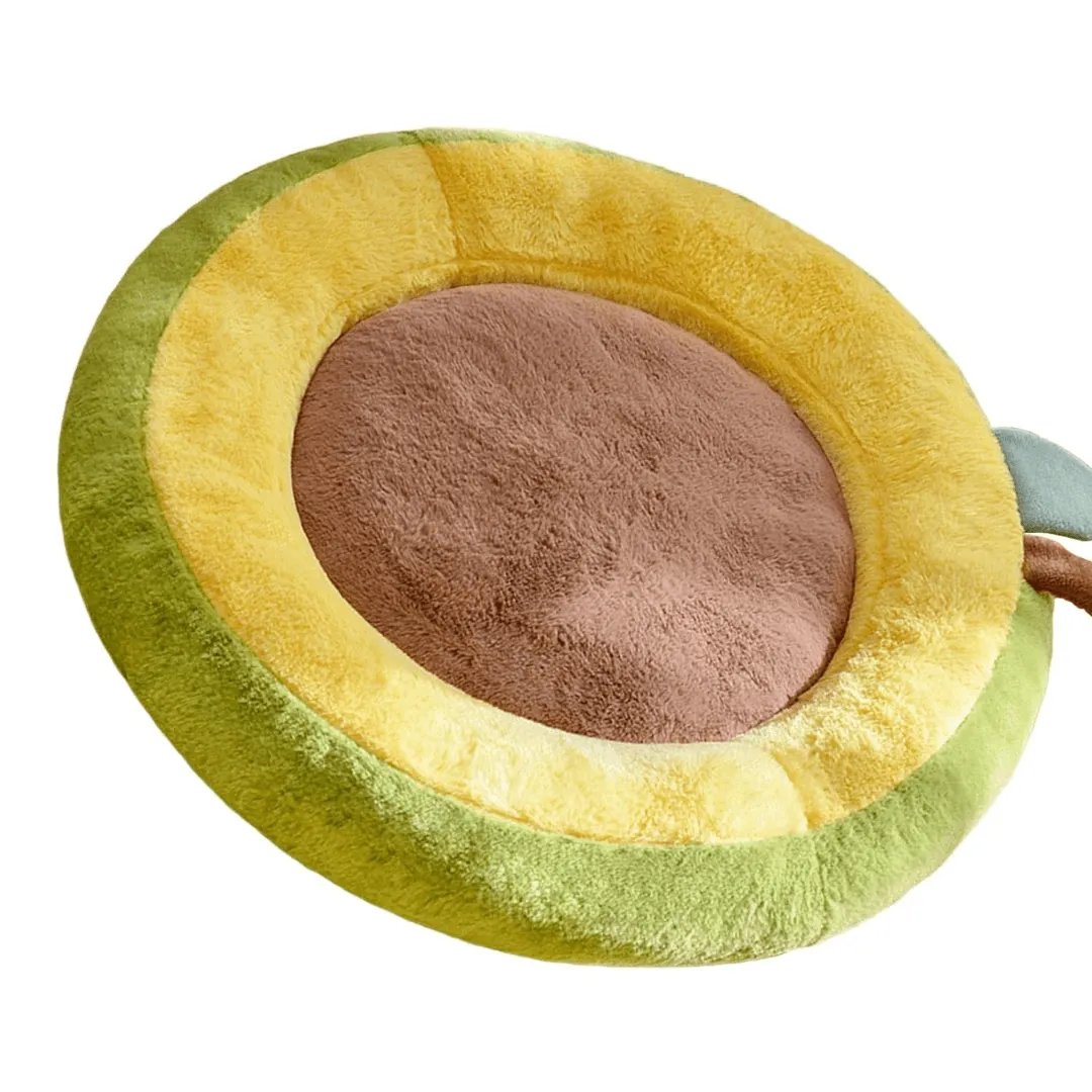 Soft Plush Cat Calming Bed Warm Fluffy Basket Round House