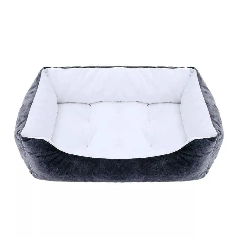 Square Plush Kennel Bed