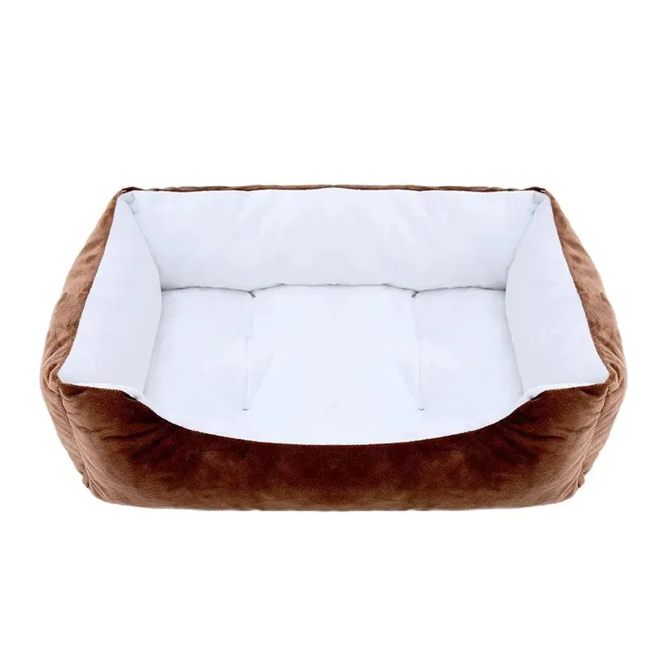 Square Plush Kennel Bed