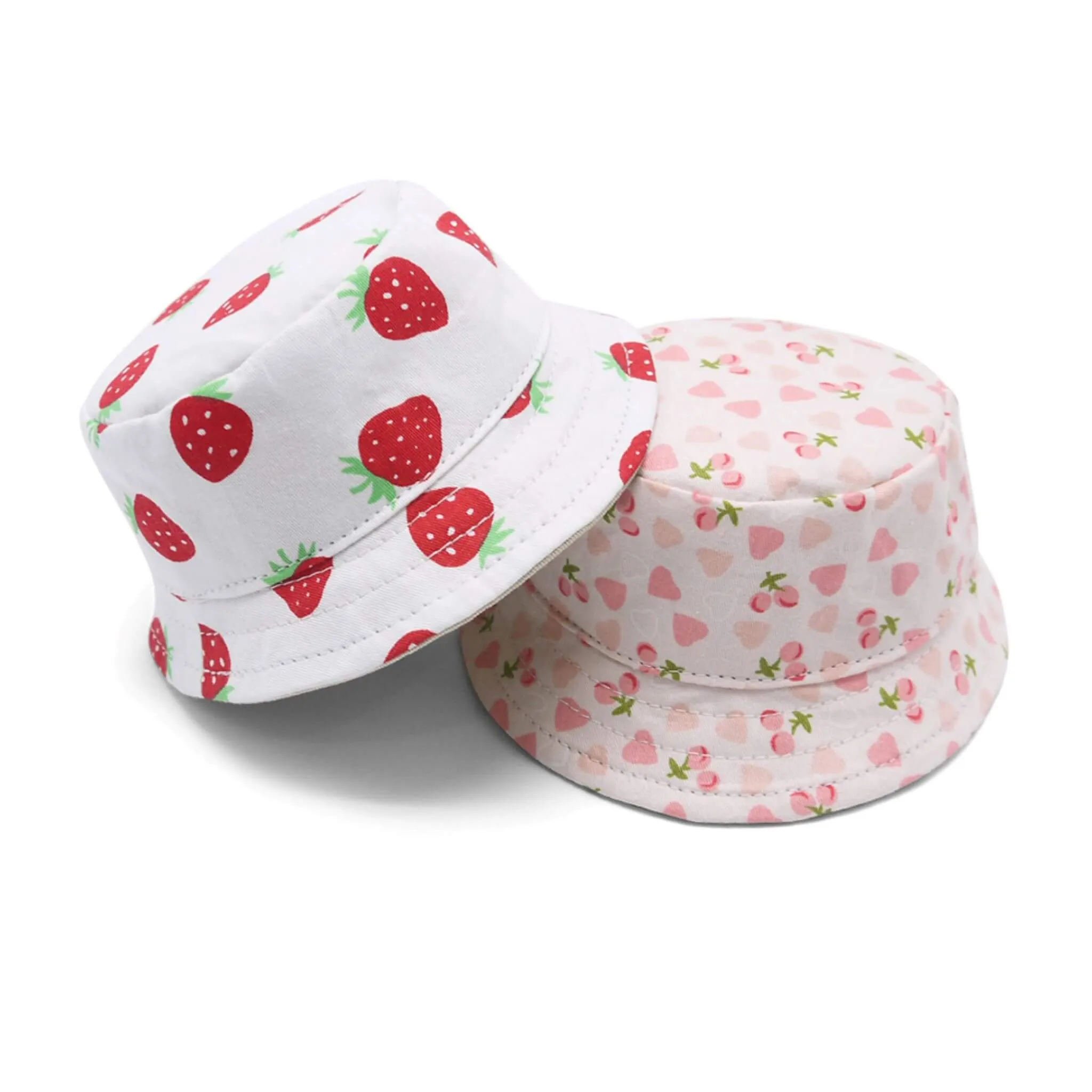 Strawberry Bucket Dog Hat