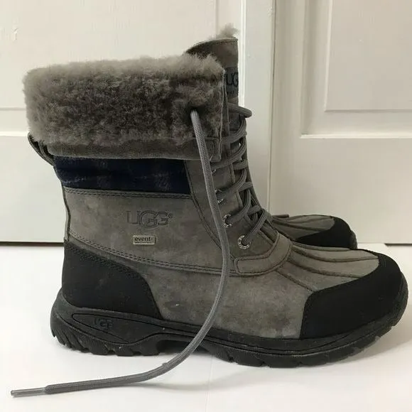 UGG Gray Black Adirondack Boots Size 6