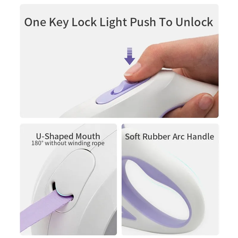 Woooby™ Automatic Retractable Lighting Dog Leash