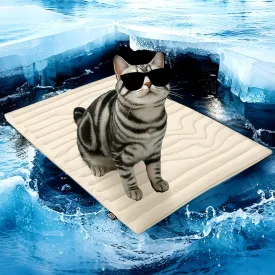 ZonLi Dog Cooling Mat, 20" x 16"Small, Reversible Cooling Pad for Cats & Rabbits (Cool & Warm), Durable & Machine Washable, Pet Mat for Crate, Kennel, Bed, Sofa, Glacier Pink