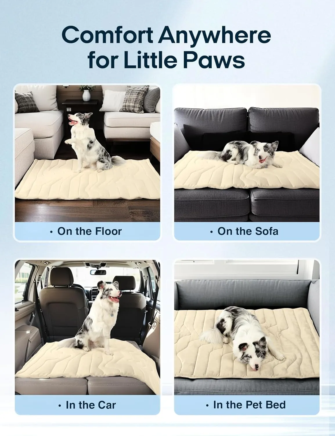 ZonLi Dog Cooling Mat, 20" x 16"Small, Reversible Cooling Pad for Cats & Rabbits (Cool & Warm), Durable & Machine Washable, Pet Mat for Crate, Kennel, Bed, Sofa, Glacier Pink
