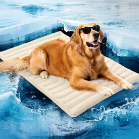 ZonLi Dog Cooling Mat, 48" x 28"Large, Reversible Cooling Pad for Dogs & Cats (Cool & Warm), Durable & Machine Washable, Pet Mat for Crate, Kennel, Bed, Sofa,Glacier Pink